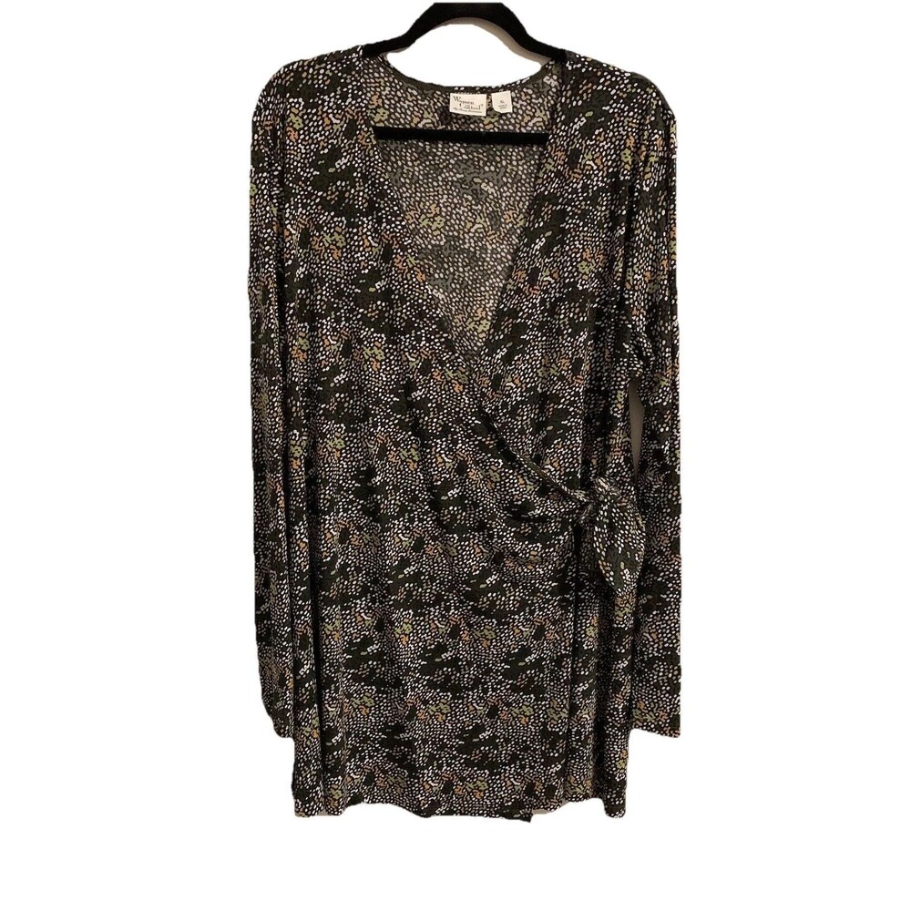 Renee Greenstein Women With Control Size XL Tunic Top Mini Dress Faux Wrap